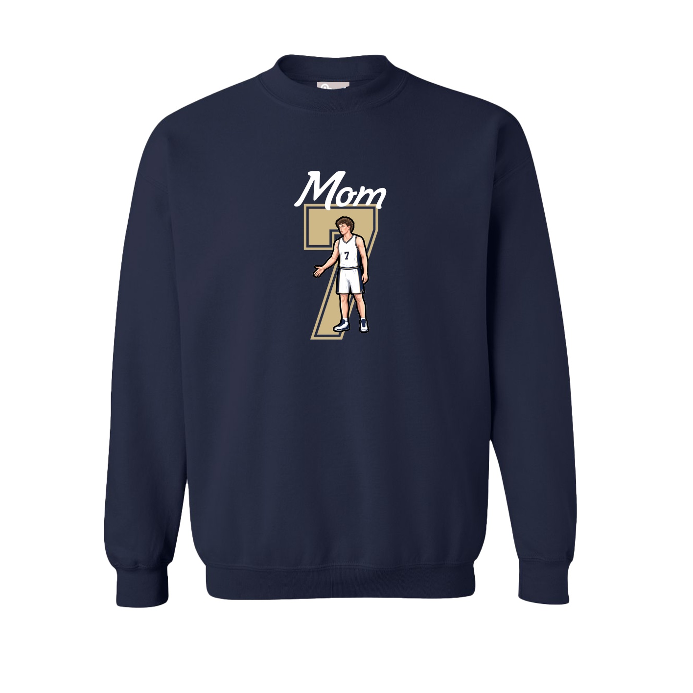 Fleece Crew — Mothers Day Shirsey in Navy