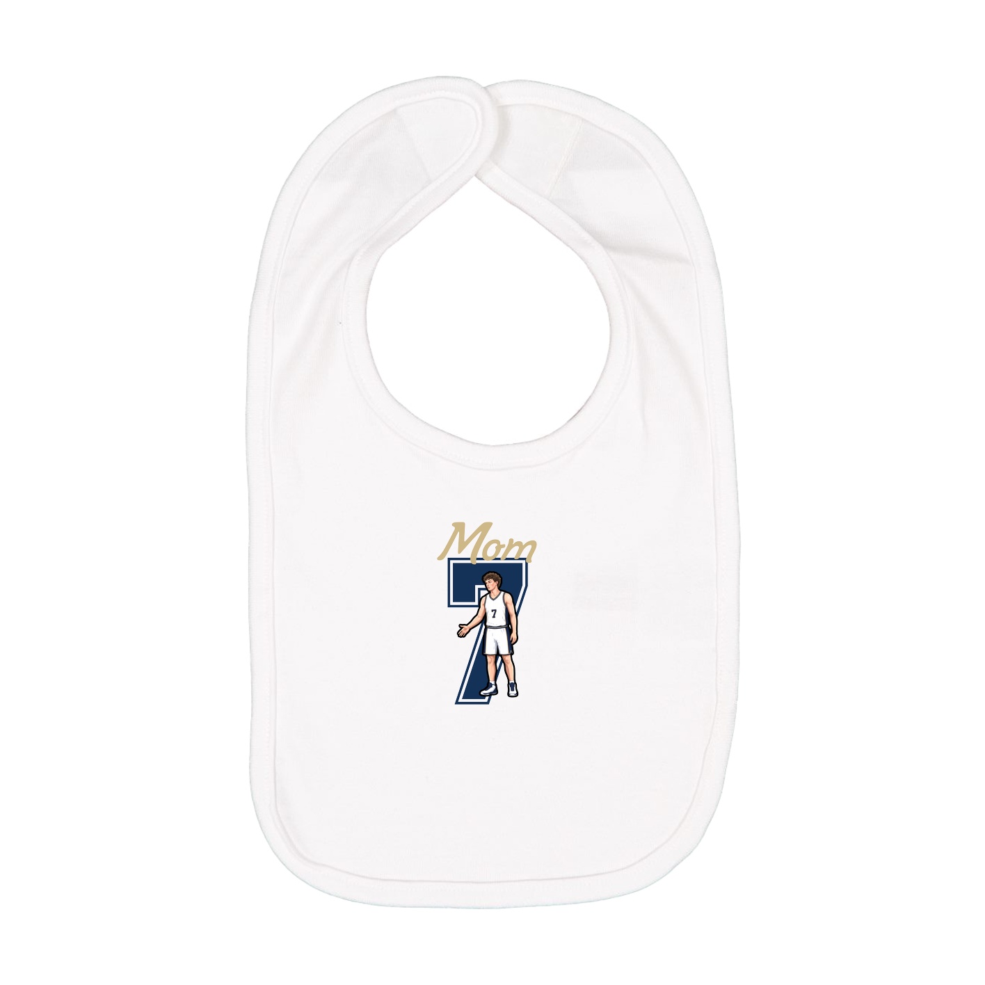 Infant Bib — Mothers Day Shirsey in White