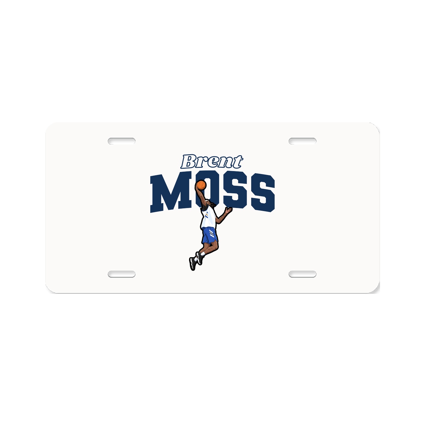 License Plate — Name Arch in Classic