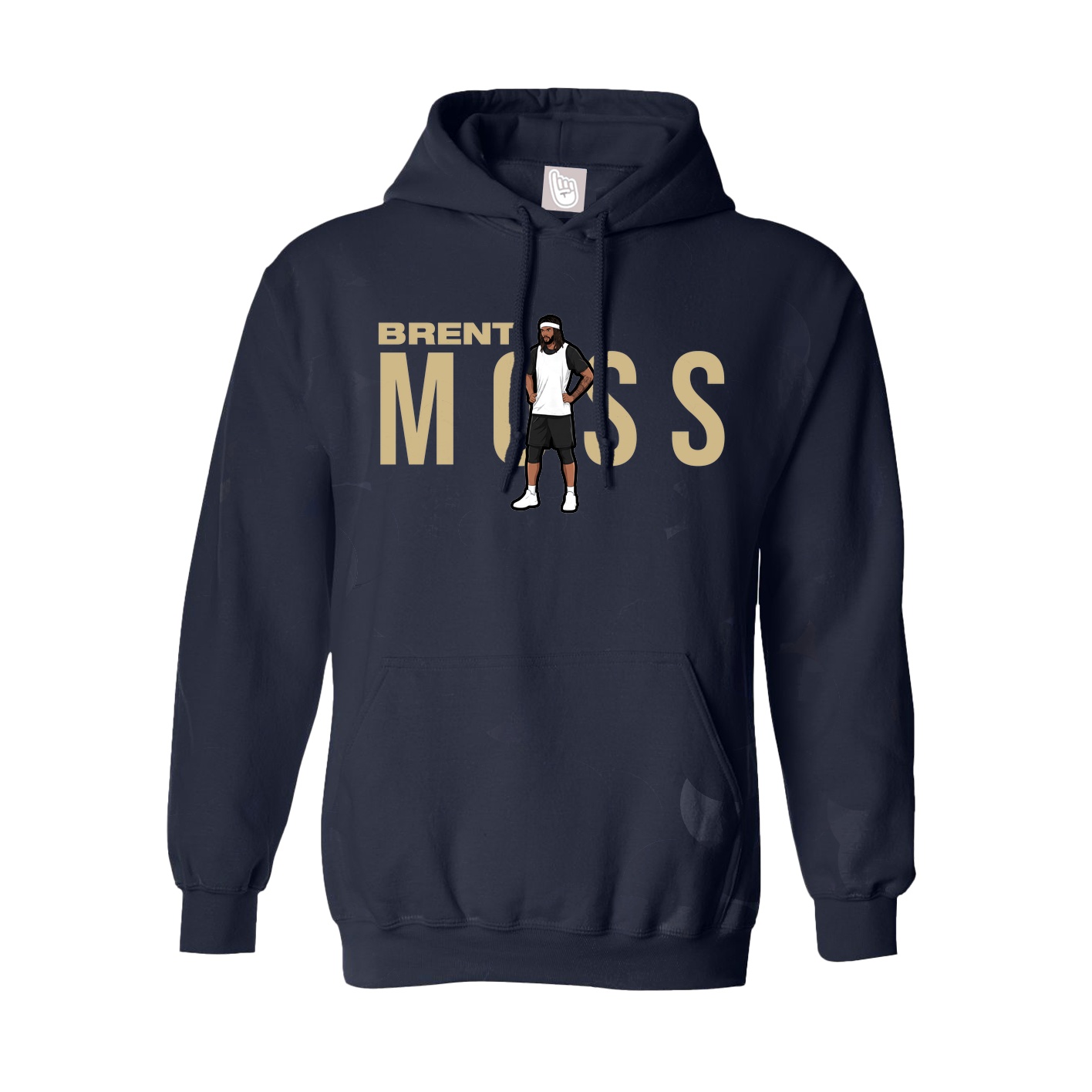 Hoodie — Player Name in Navy