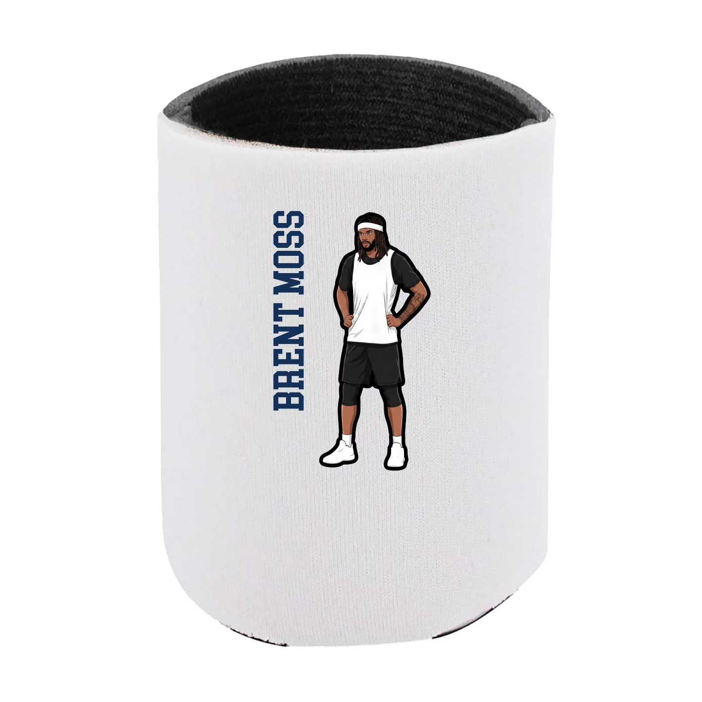 Can Holder — Name Vertical in White
