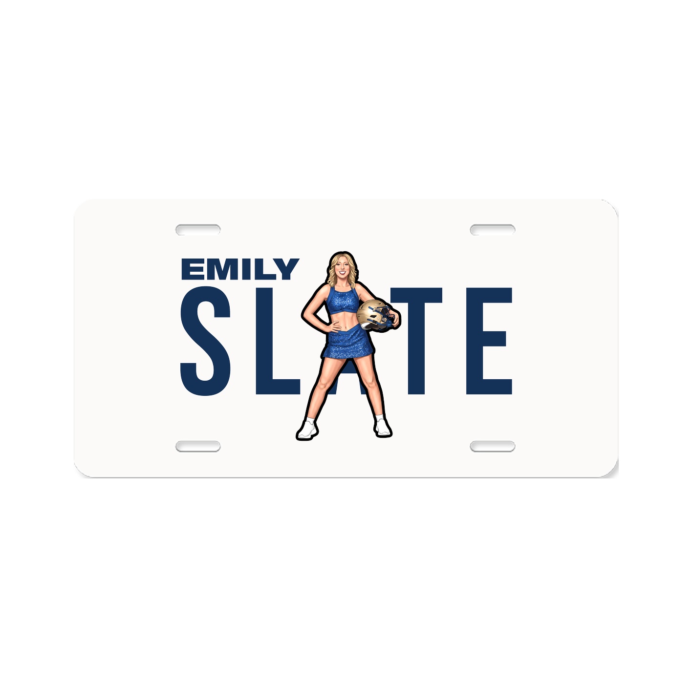 License Plate — Player Name in Classic