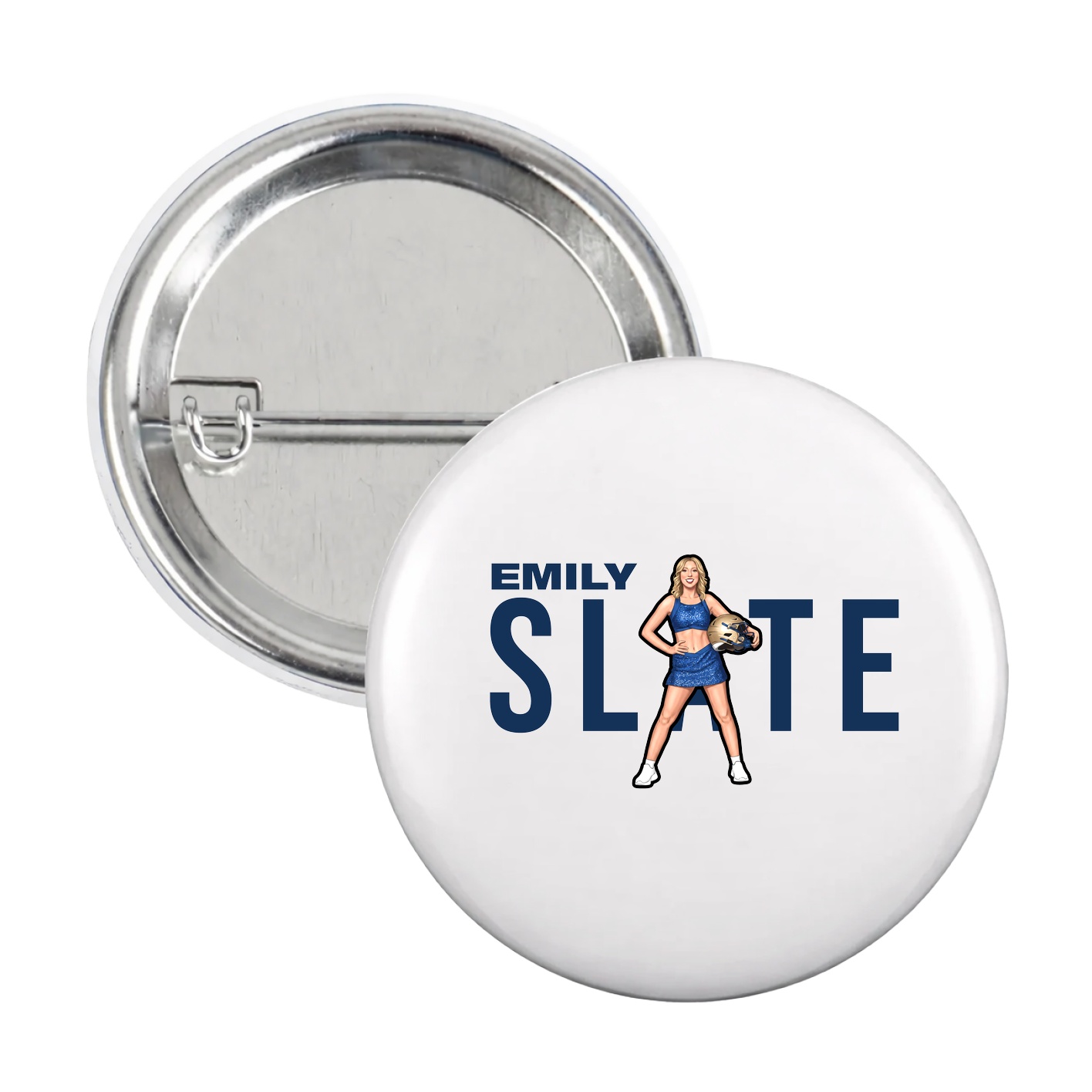 Game Day Button — Player Name in White