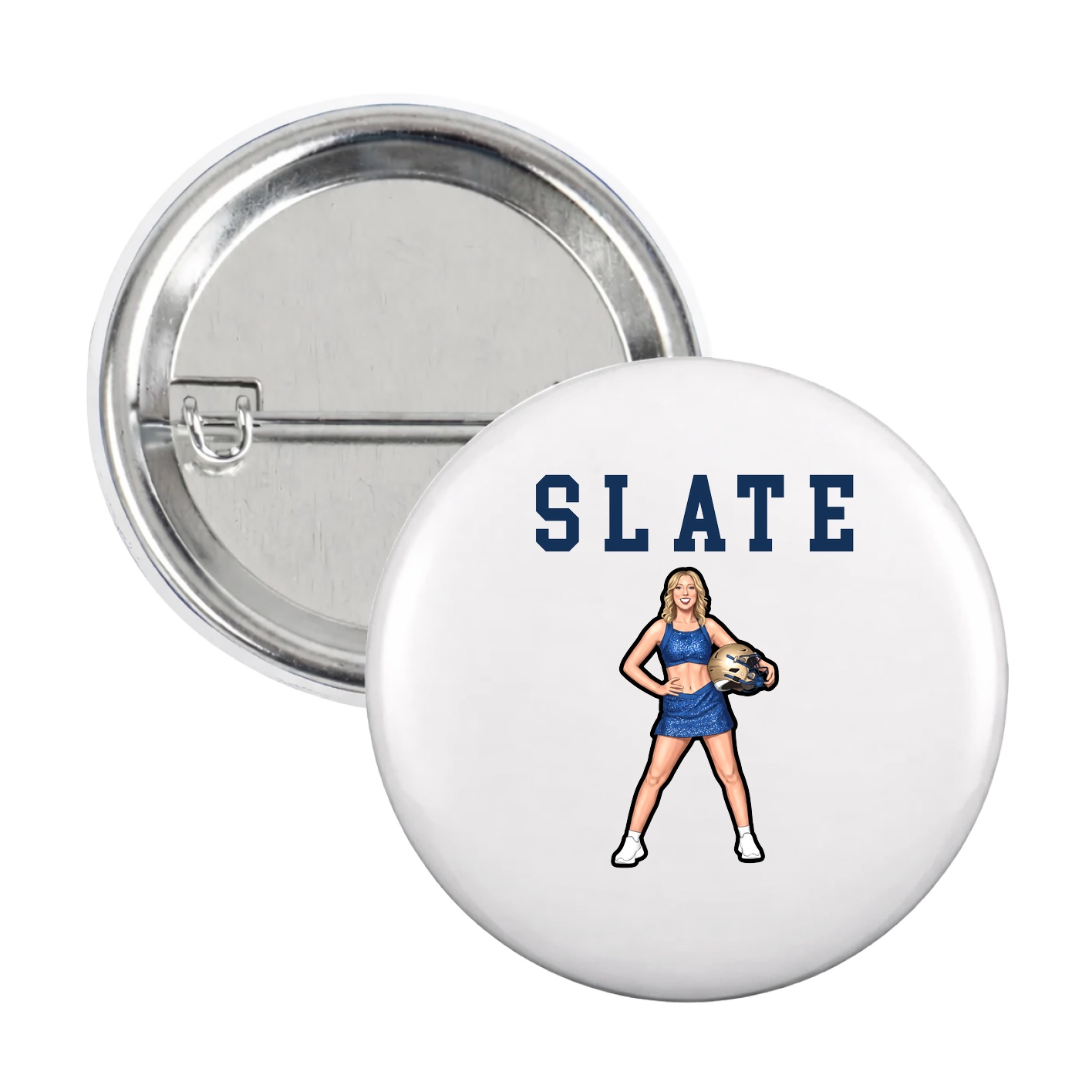 Game Day Button — Shirsey in White