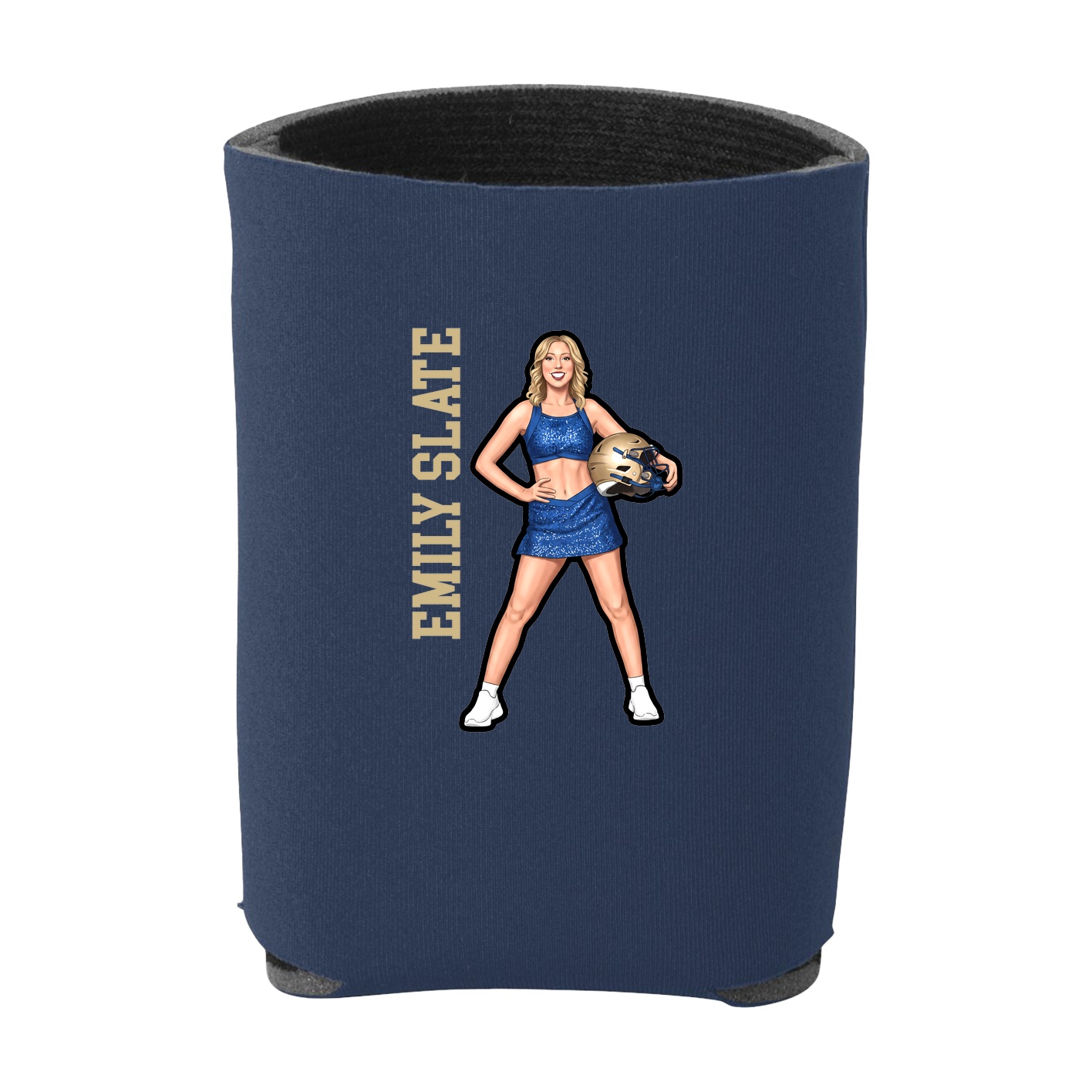 Can Holder — Name Vertical in Navy