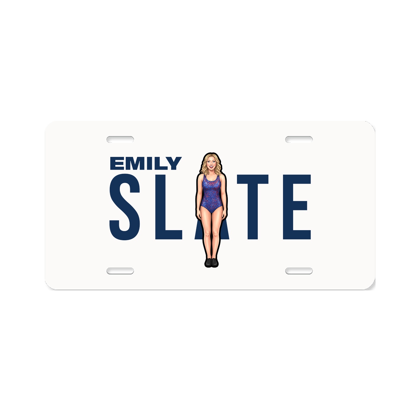 License Plate — Player Name in Classic