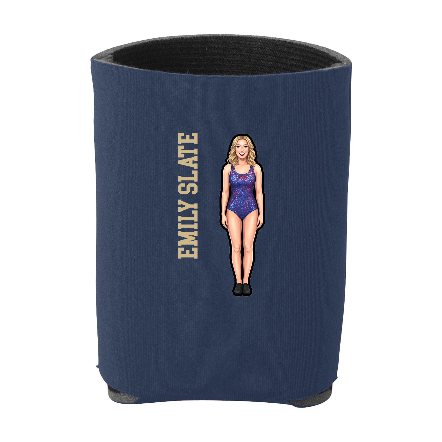 Can Holder — Name Vertical in Navy