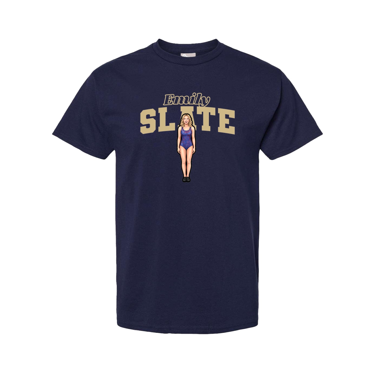 Tee — Name Arch in Navy