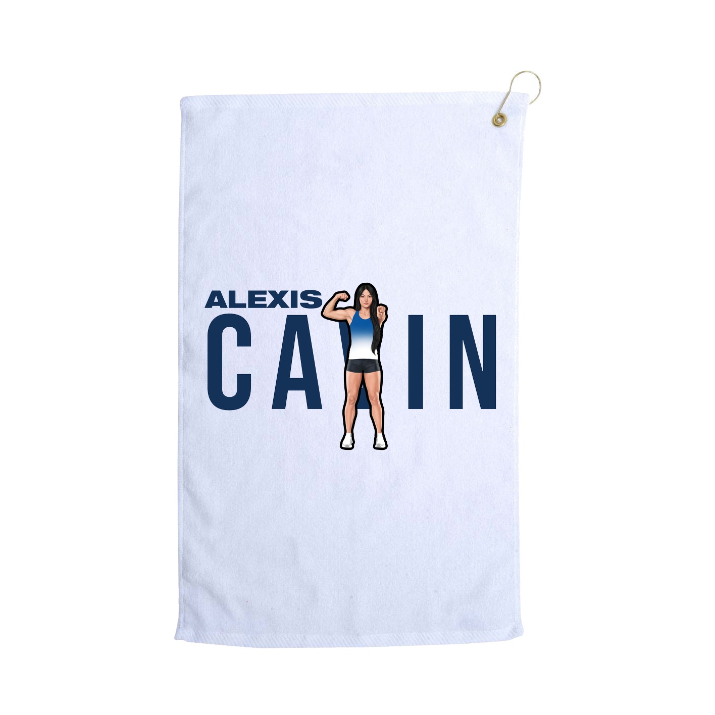 Golf Towel — Player Name in White