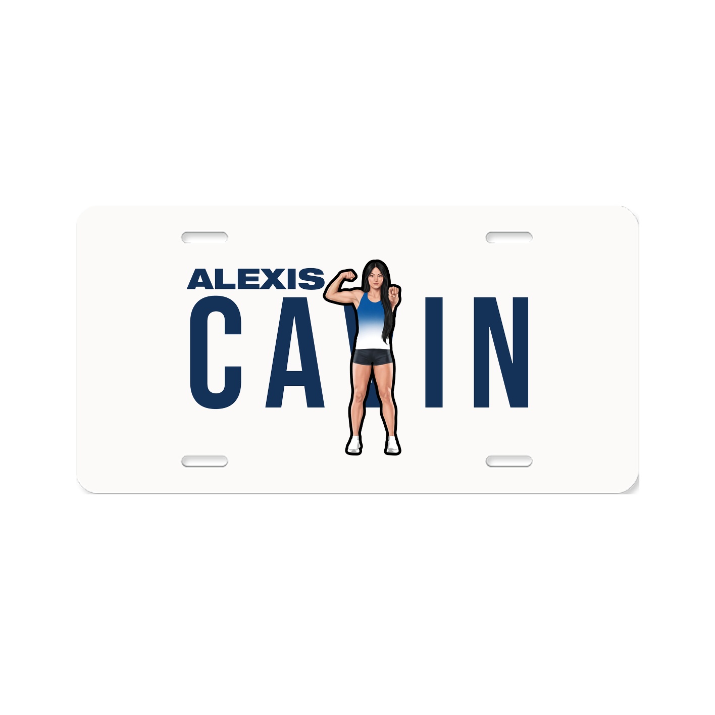 License Plate — Player Name in Classic