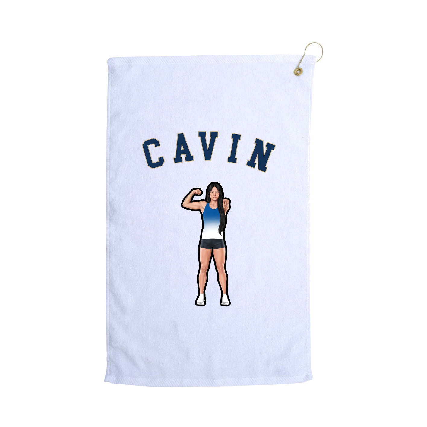 Golf Towel — Shirsey Arch in White