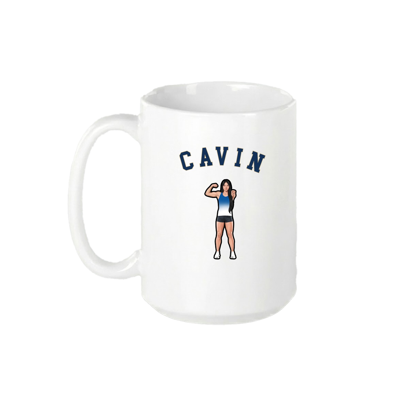 15oz Coffee Mug — Shirsey Arch in White