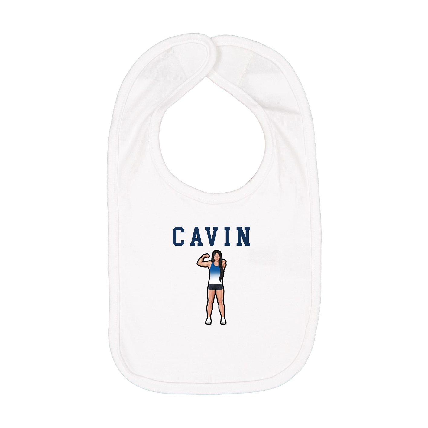 Infant Bib — Shirsey in White