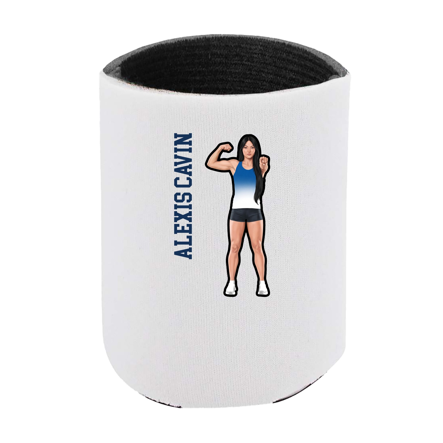 Can Holder — Name Vertical in White