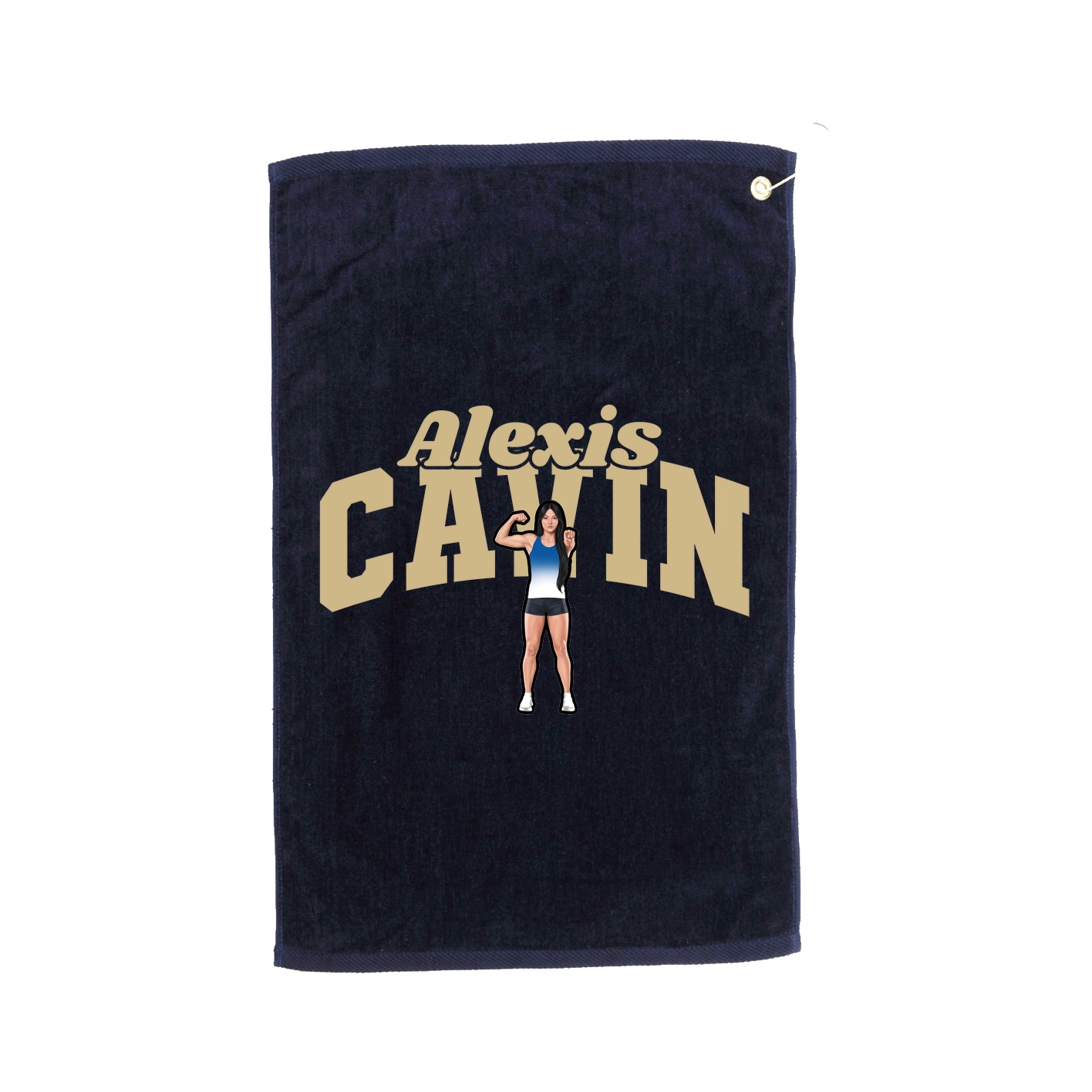 Golf Towel — Signature Arch in Navy