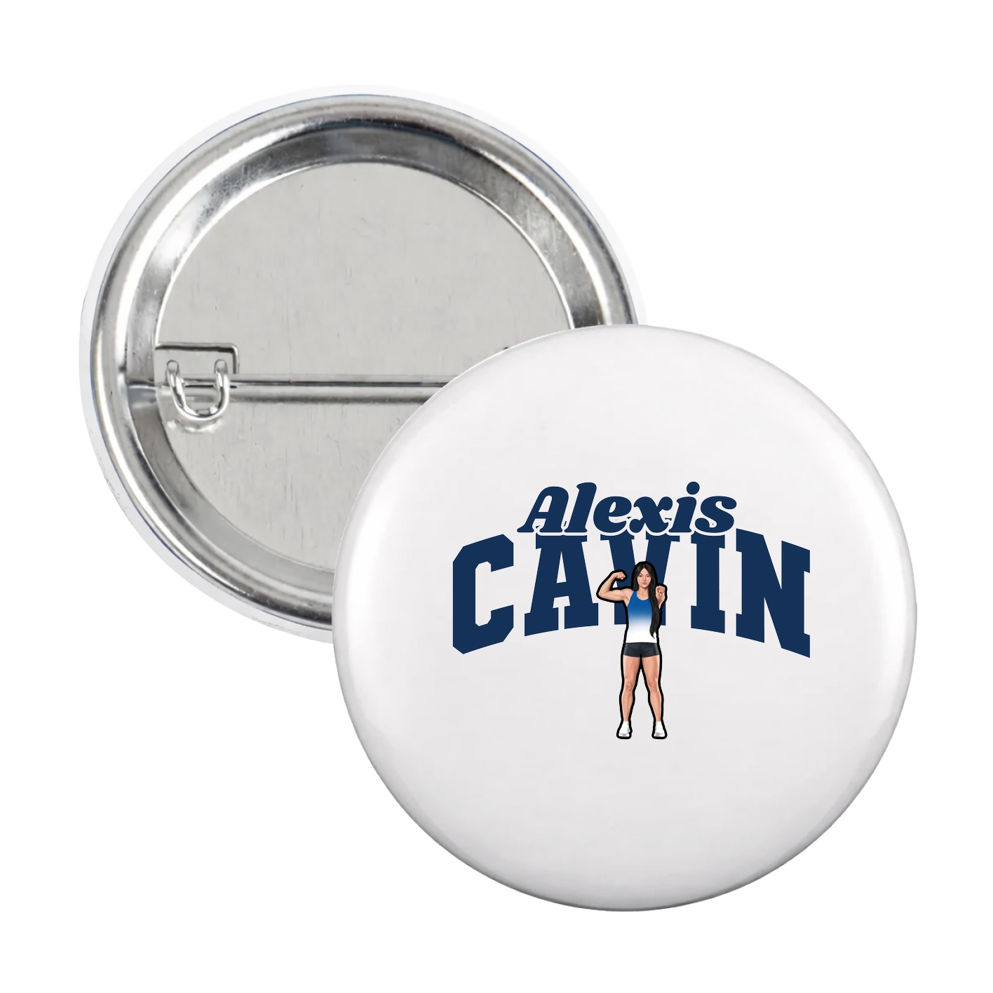 Game Day Button — Signature Arch in White