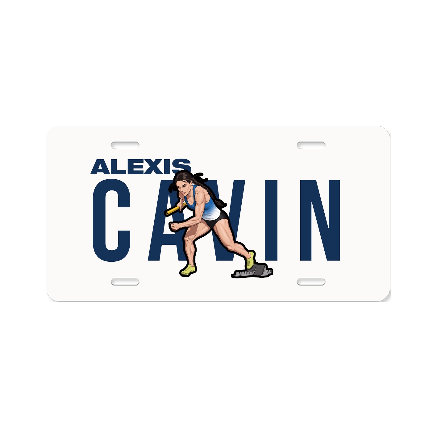 License Plate — Player Name in Classic