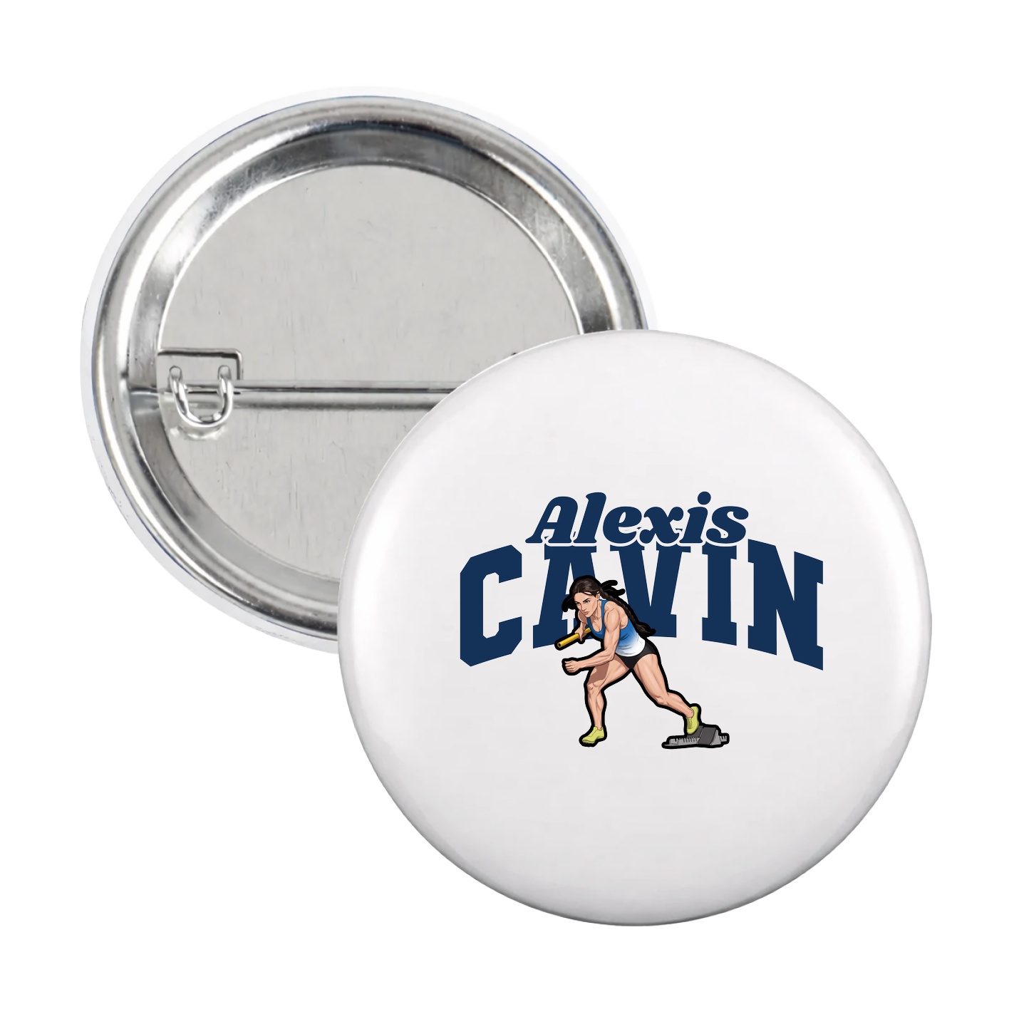 Game Day Button — Signature Arch in White