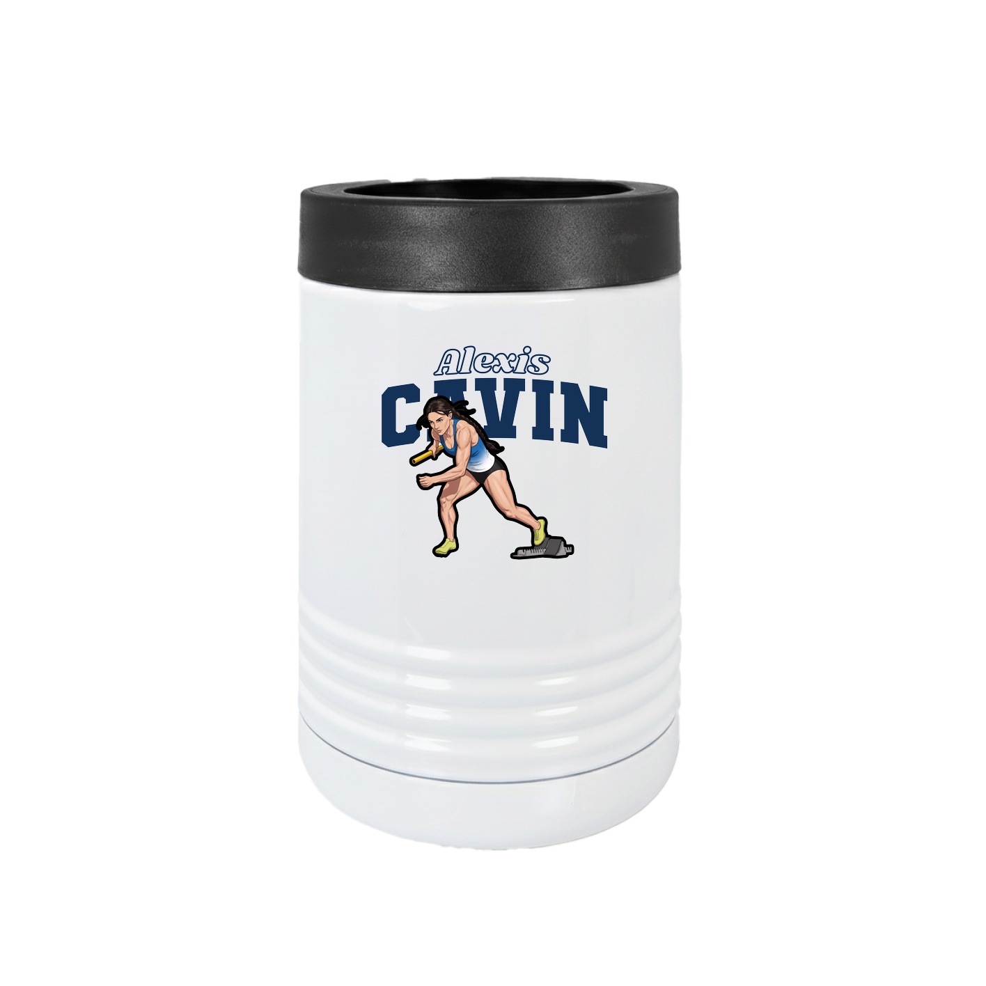 Beverage Holder — Name Arch in White