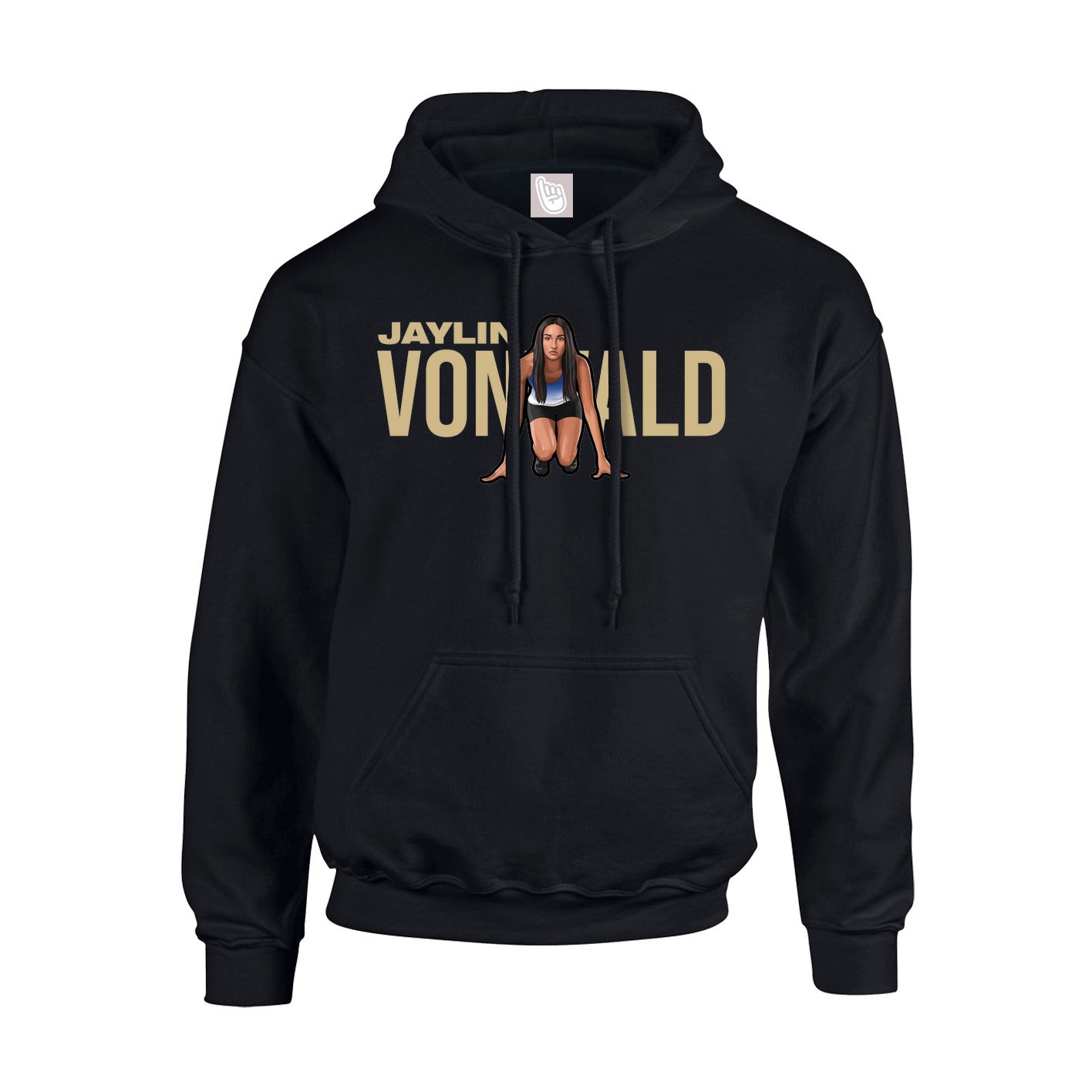 Hoodie — Player Name in Black