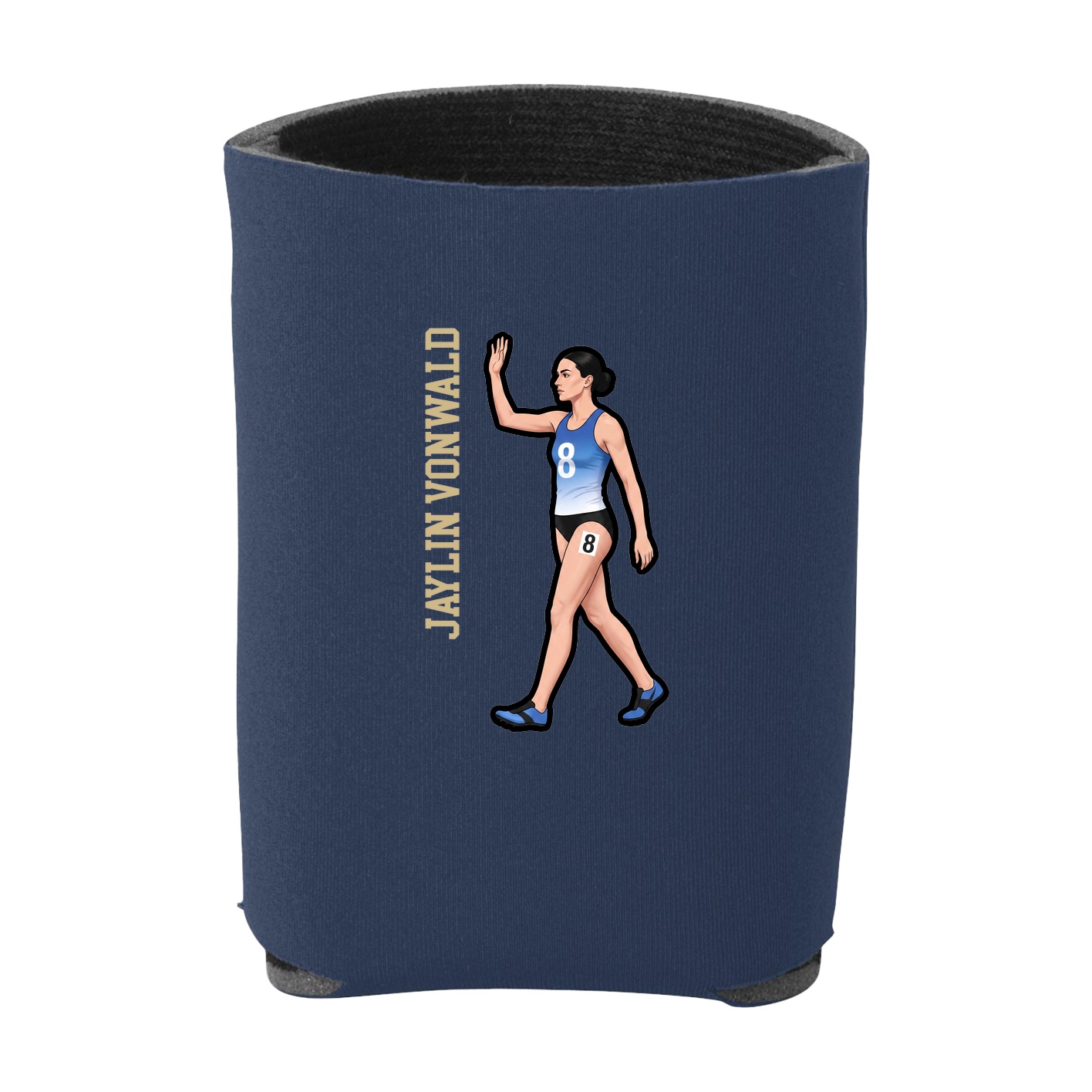 Can Holder — Name Vertical in Navy