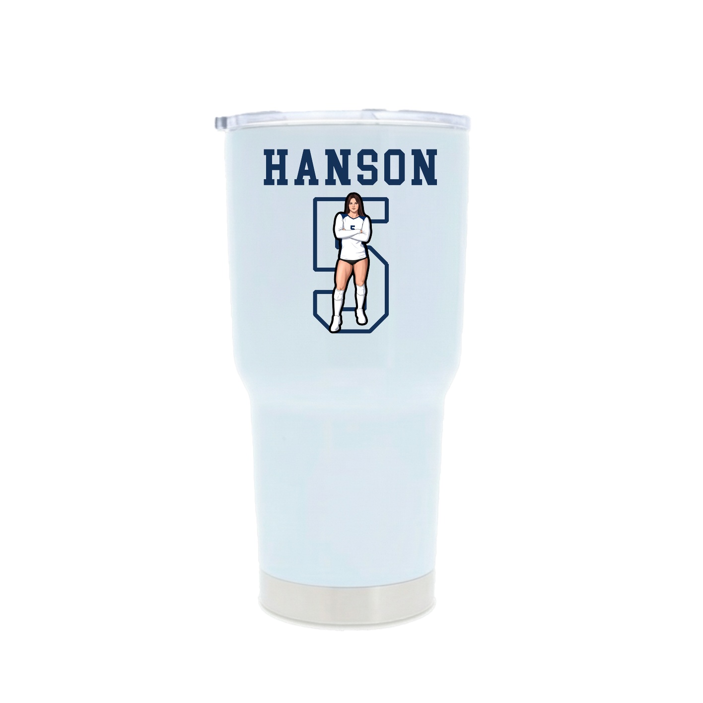 30oz Stainless Steel Tumbler — Shirsey in White