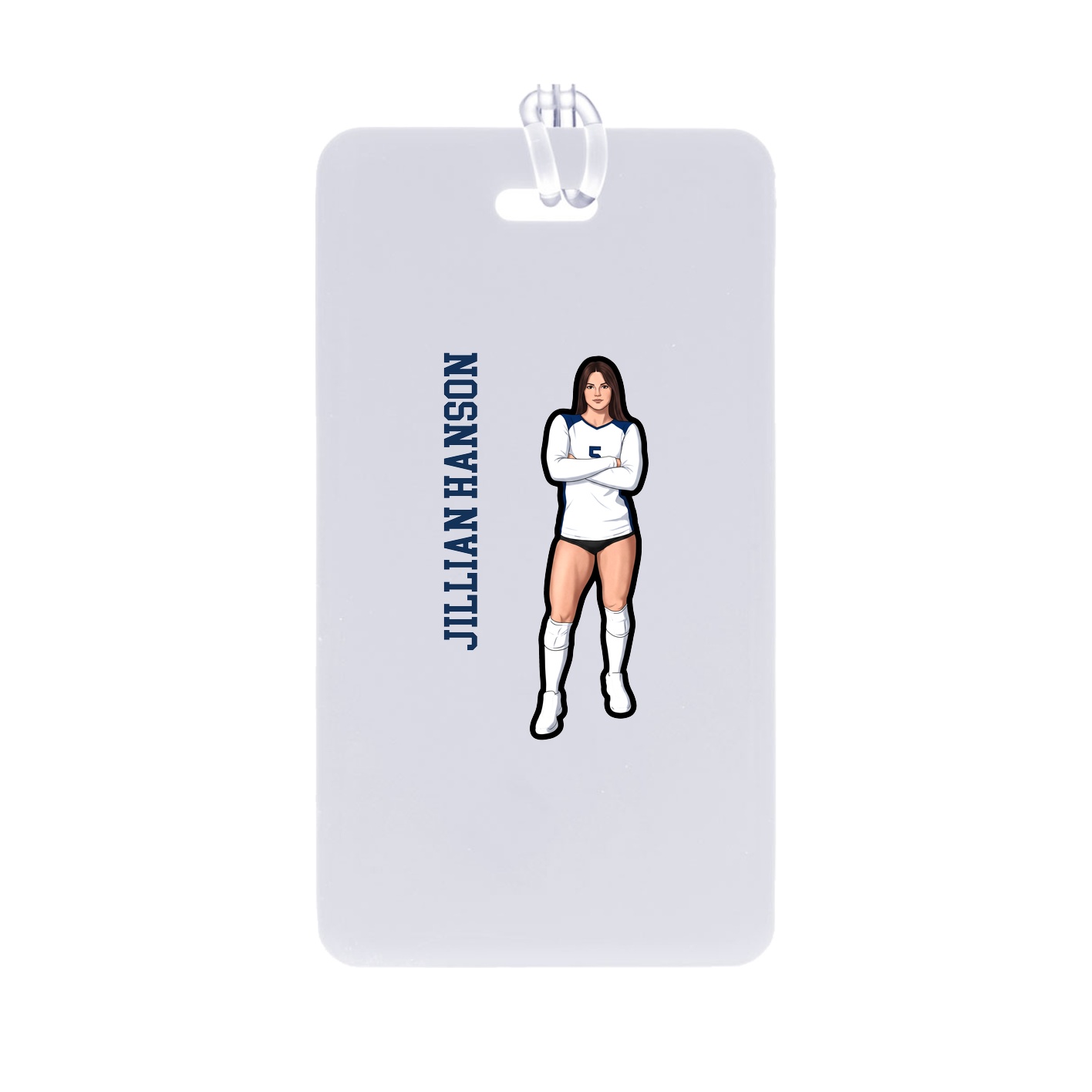 Bag Tag — Name Vertical in Classic