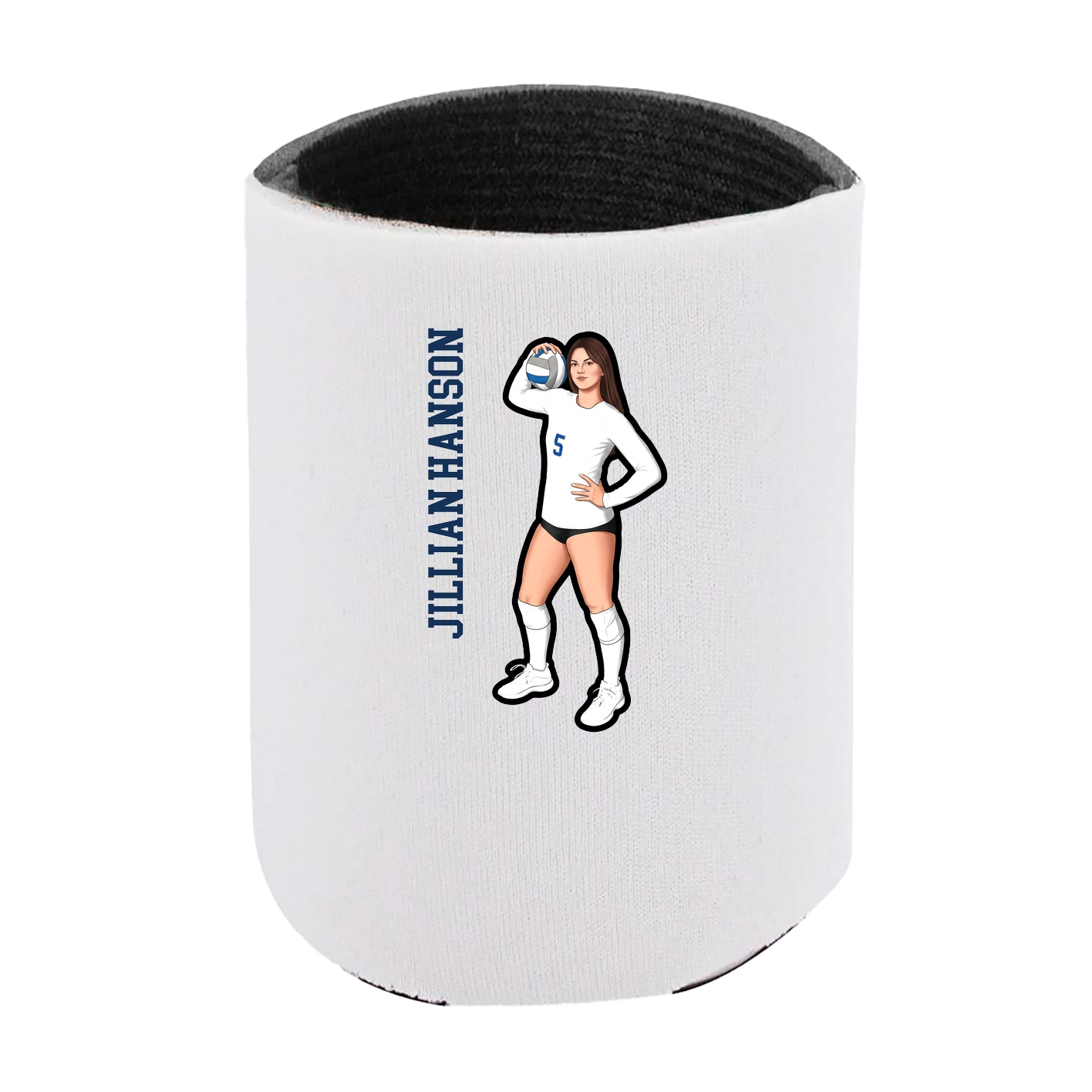 Can Holder — Name Vertical in White