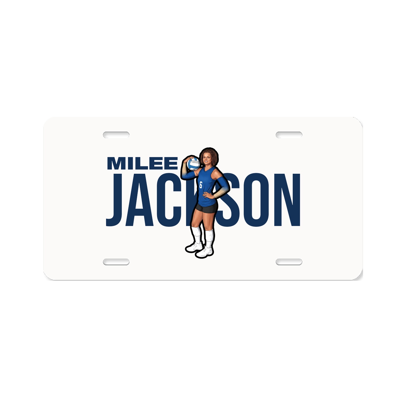 License Plate — Player Name in Classic