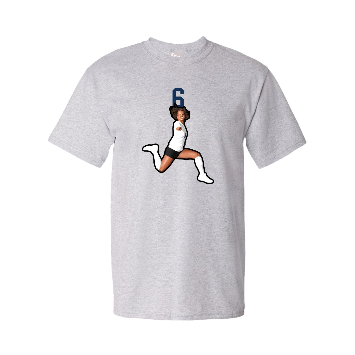 Tee — Number Top in Grey