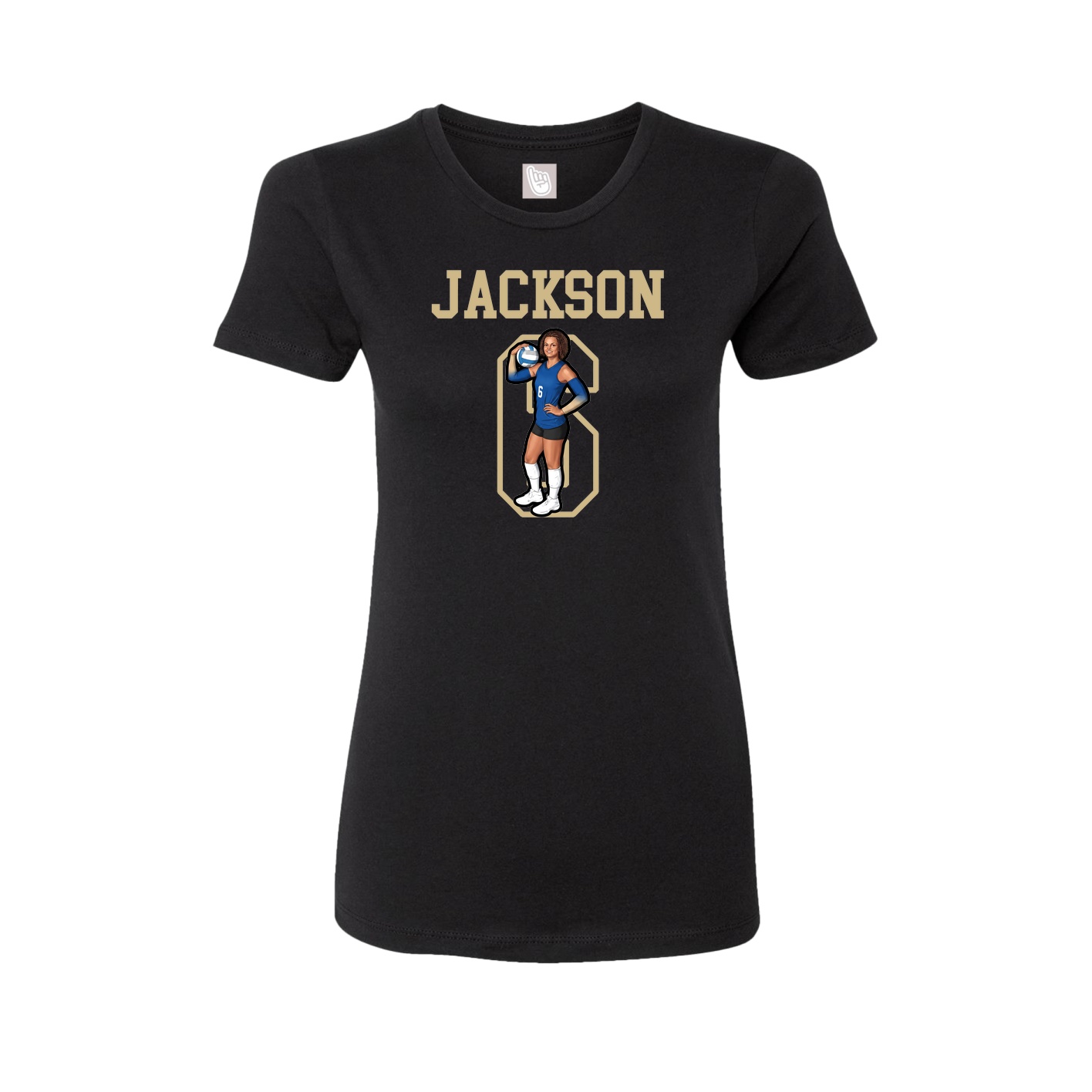 Fitted Women's Tee — Shirsey in Black