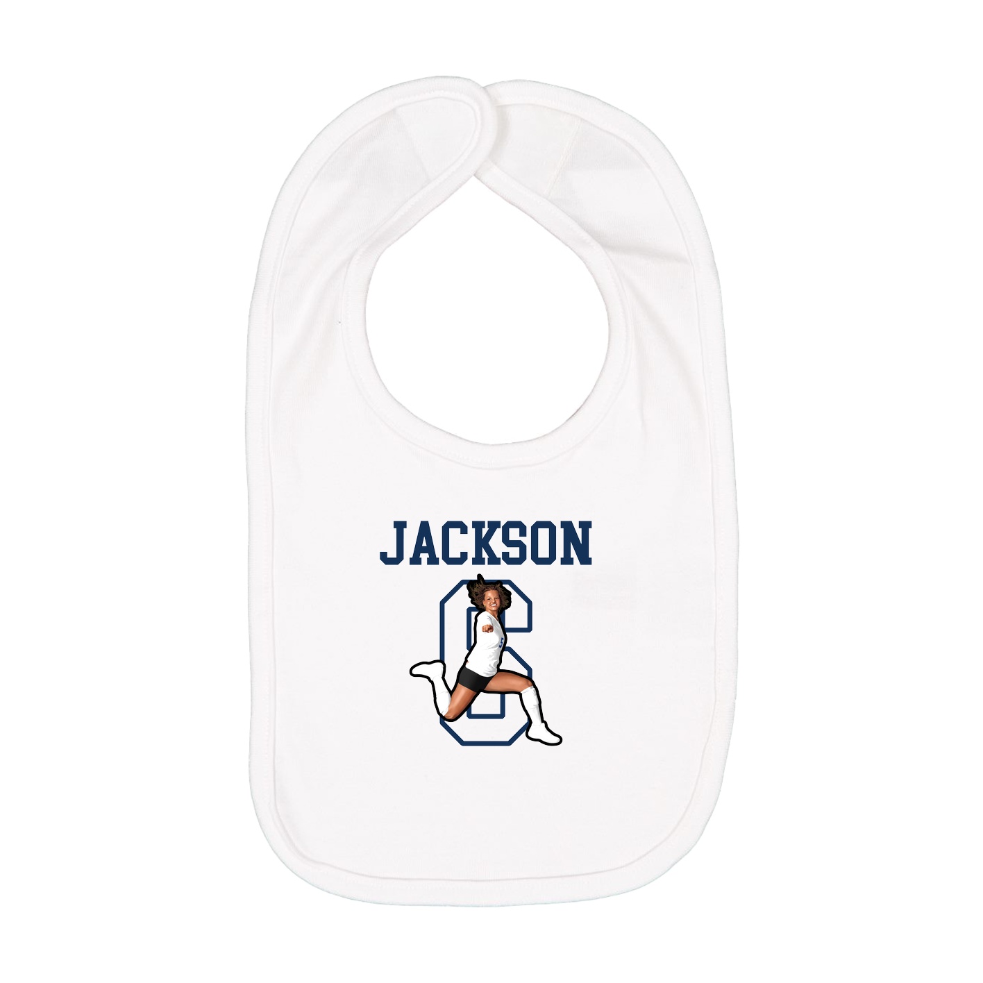 Infant Bib — Shirsey in White
