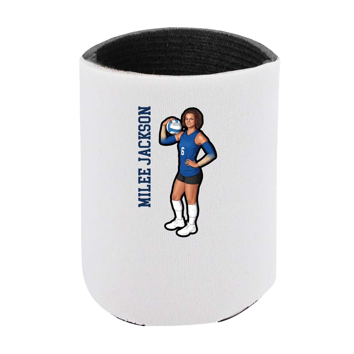 Can Holder — Name Vertical in White