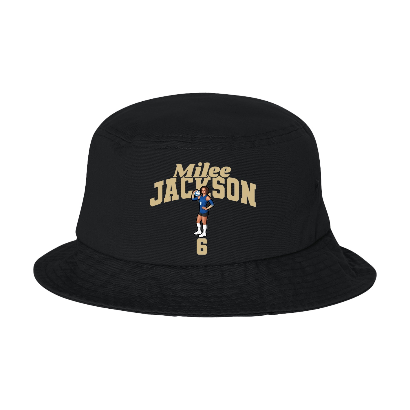 Bucket Cap — Signature Arch in Black
