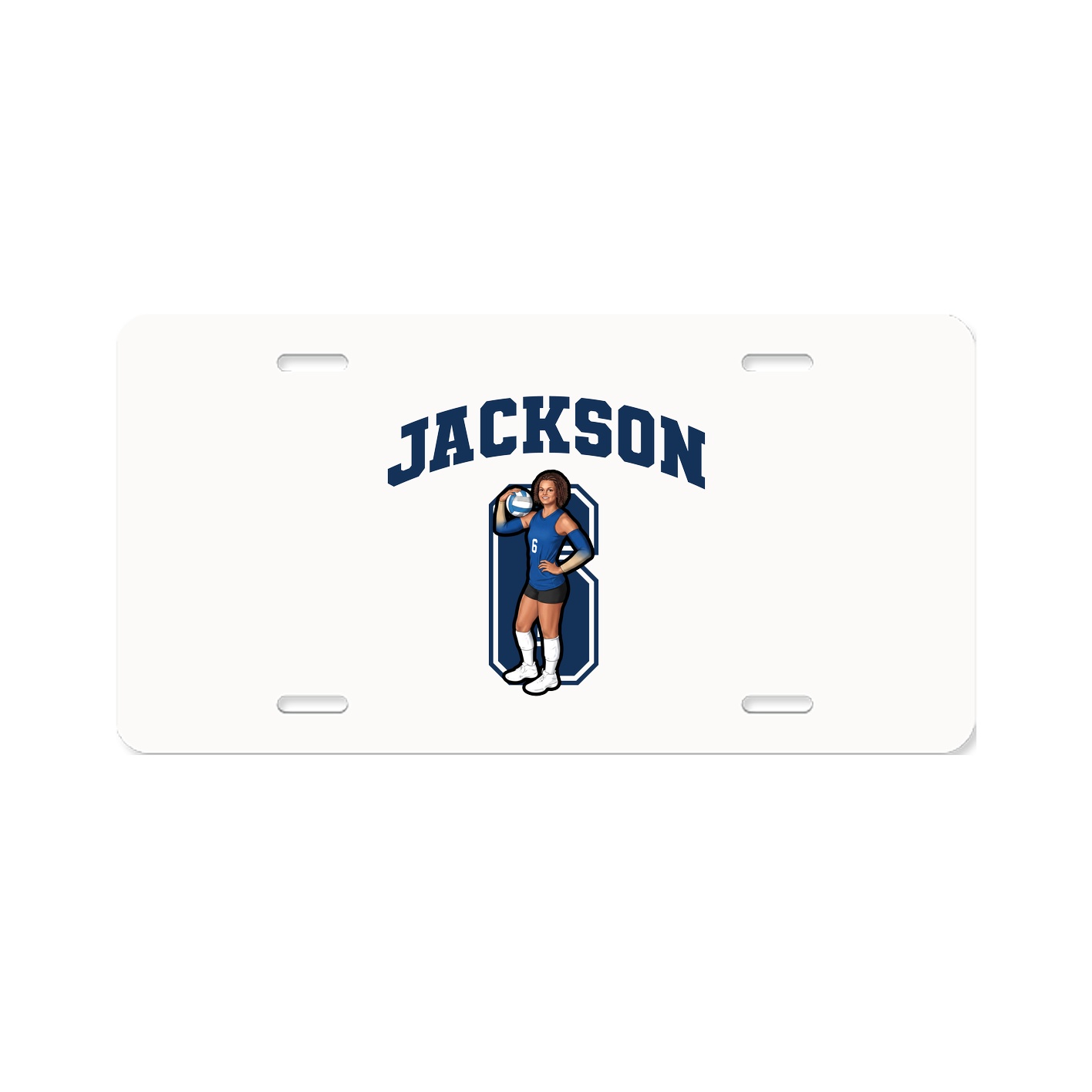 License Plate — Number in Classic
