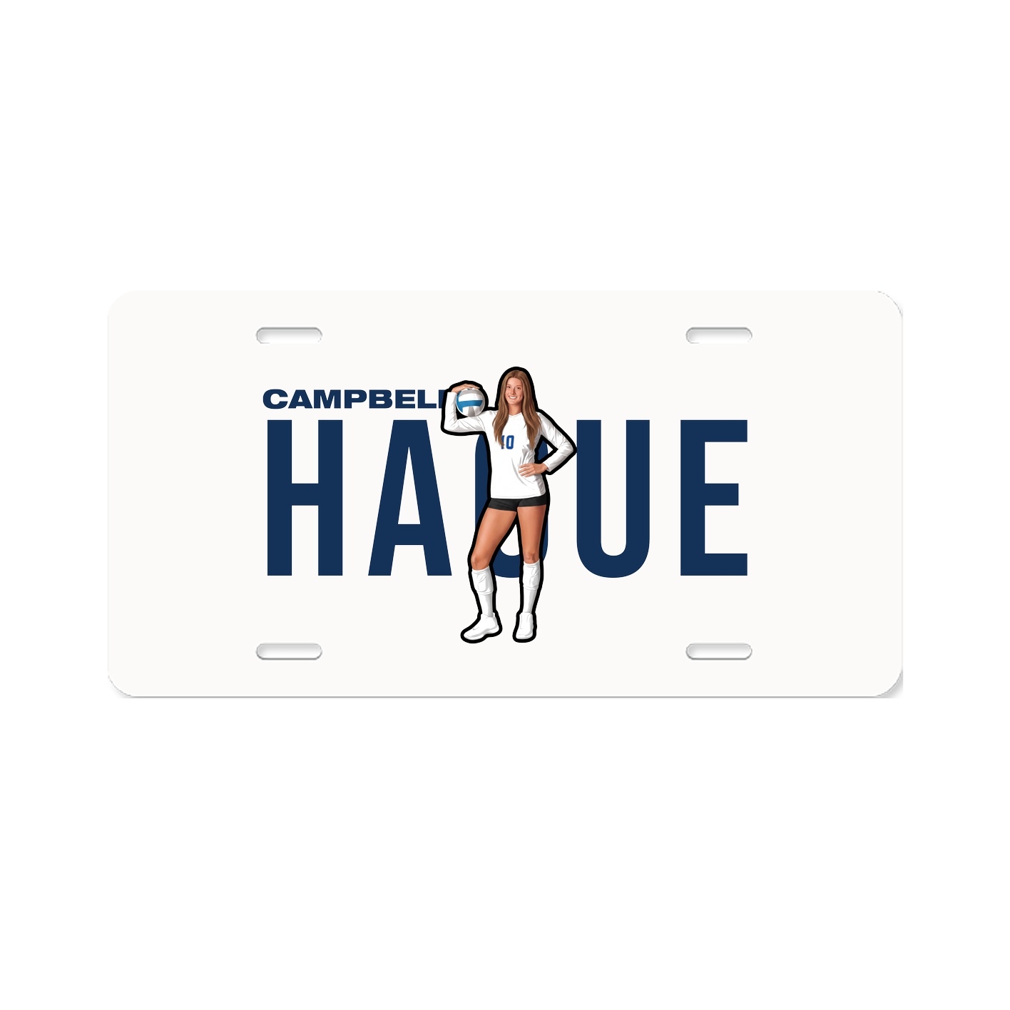 License Plate — Player Name in Classic