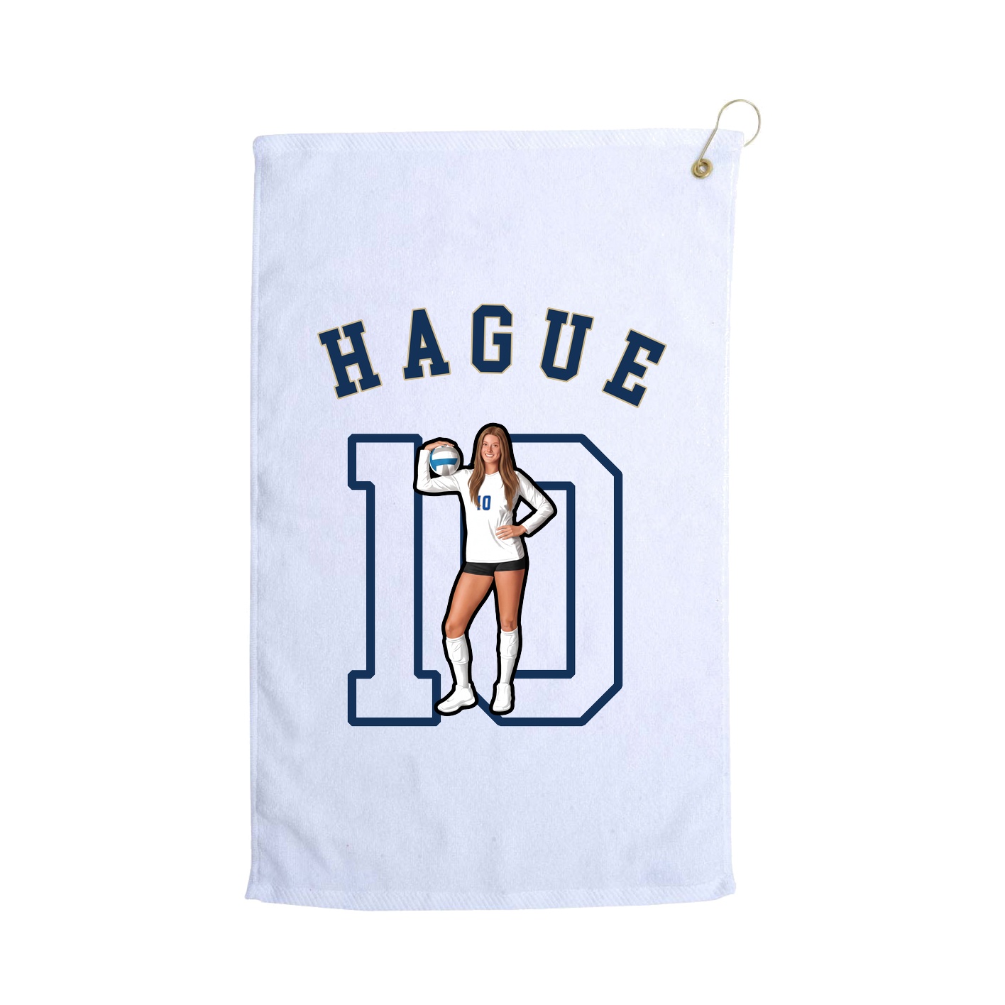 Golf Towel — Shirsey Arch in White