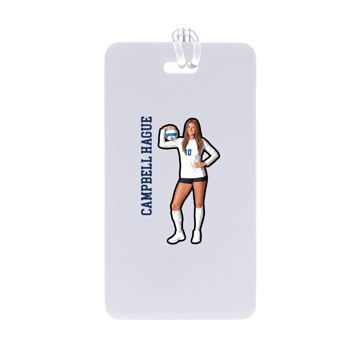 Bag Tag — Name Vertical in Classic