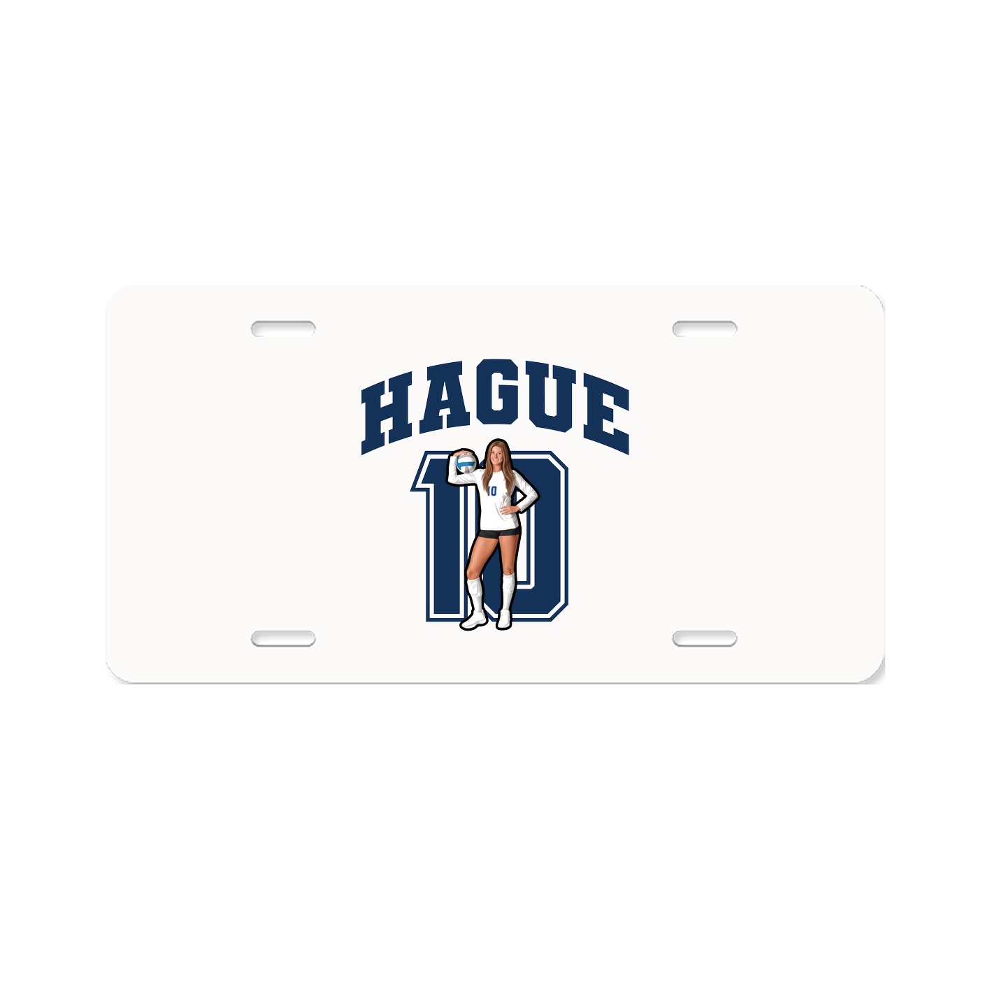 License Plate — Number in Classic