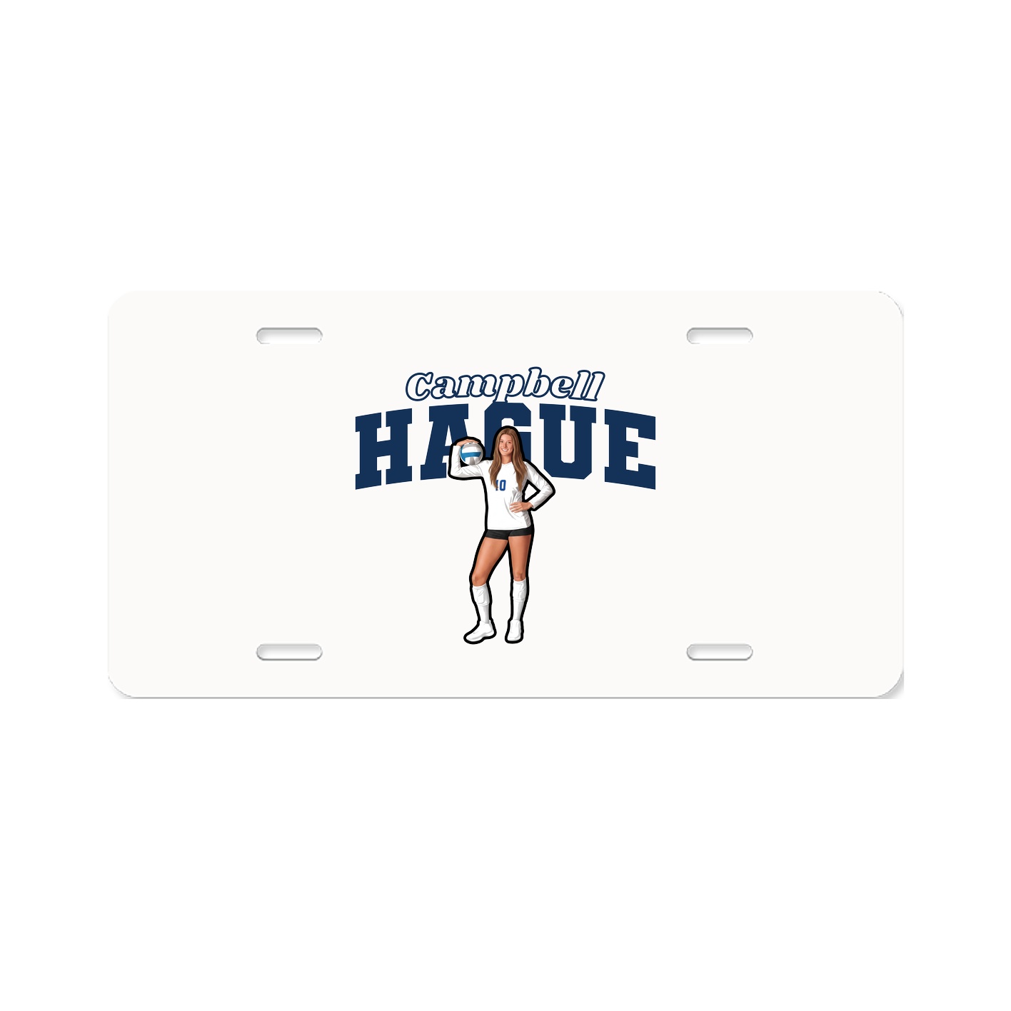 License Plate — Name Arch in Classic