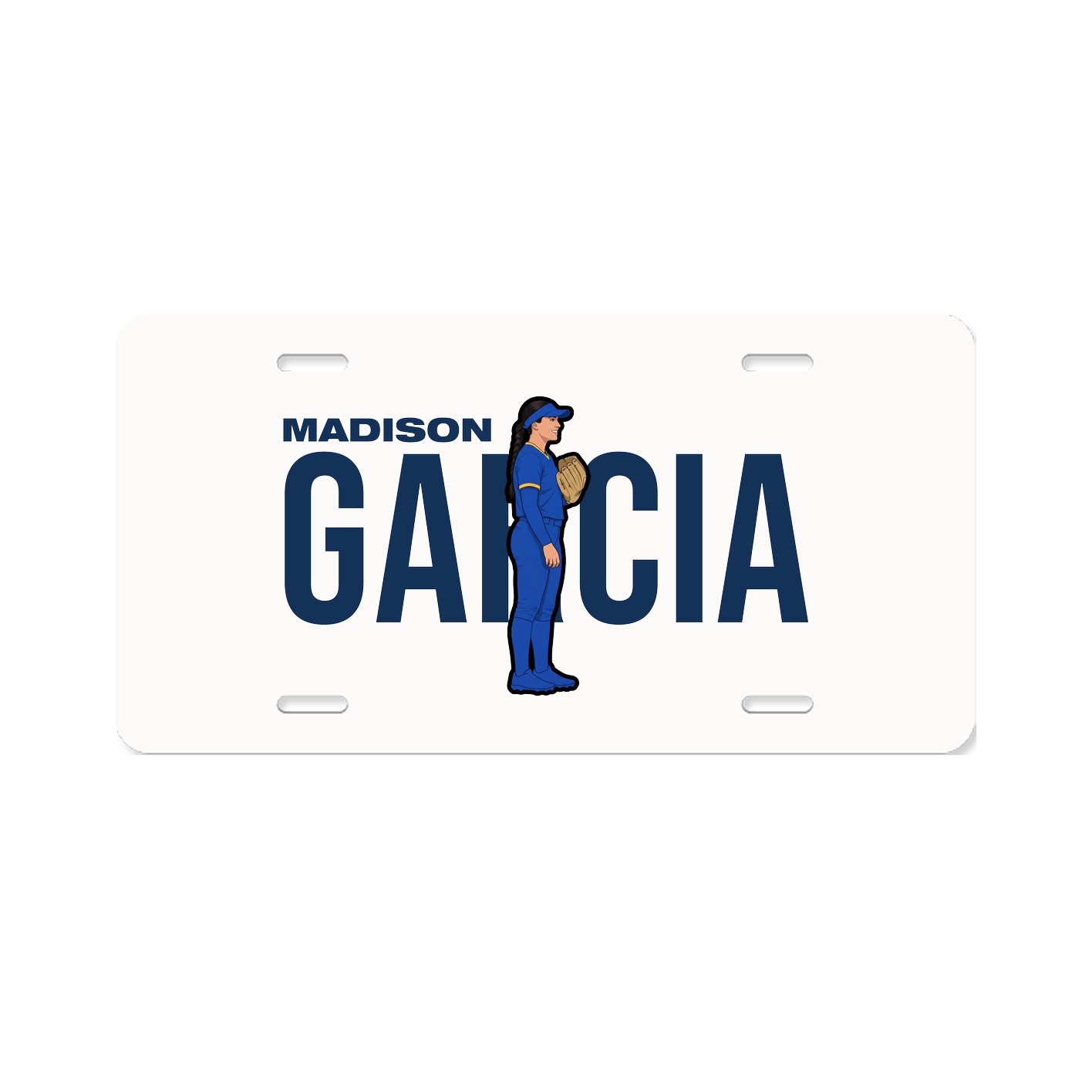 License Plate — Player Name in Classic