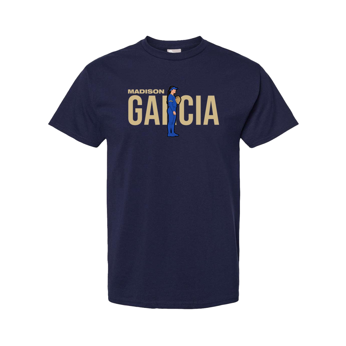 Youth Tee — Player Name in Navy