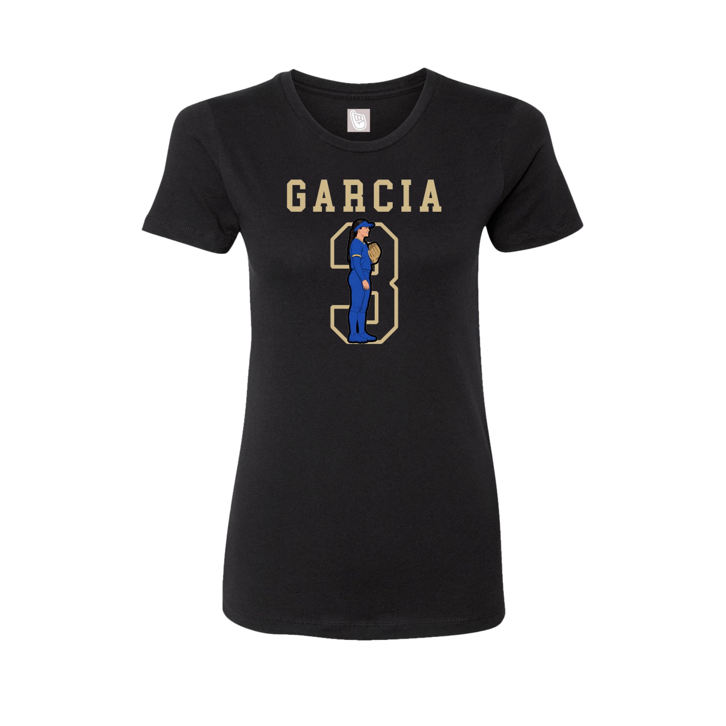 Fitted Women's Tee — Shirsey in Black