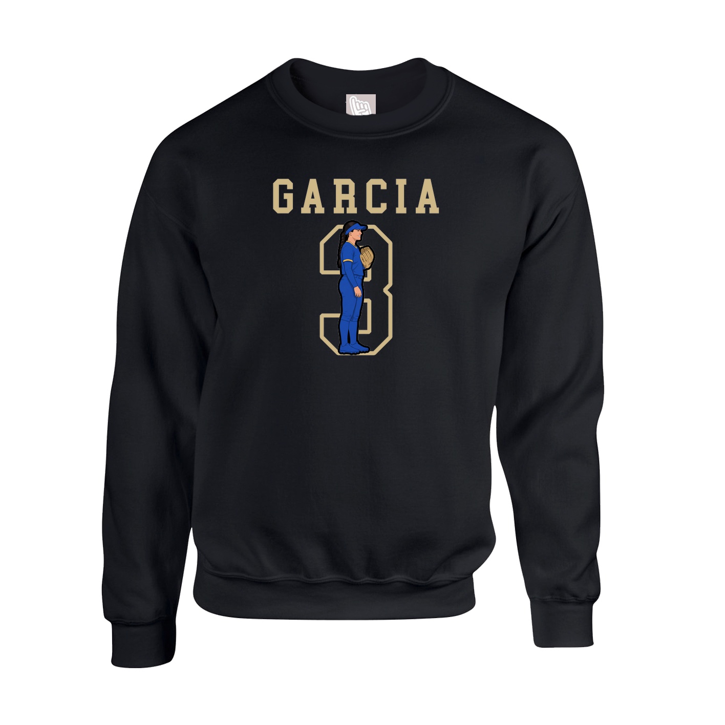Fleece Crew — Shirsey in Black
