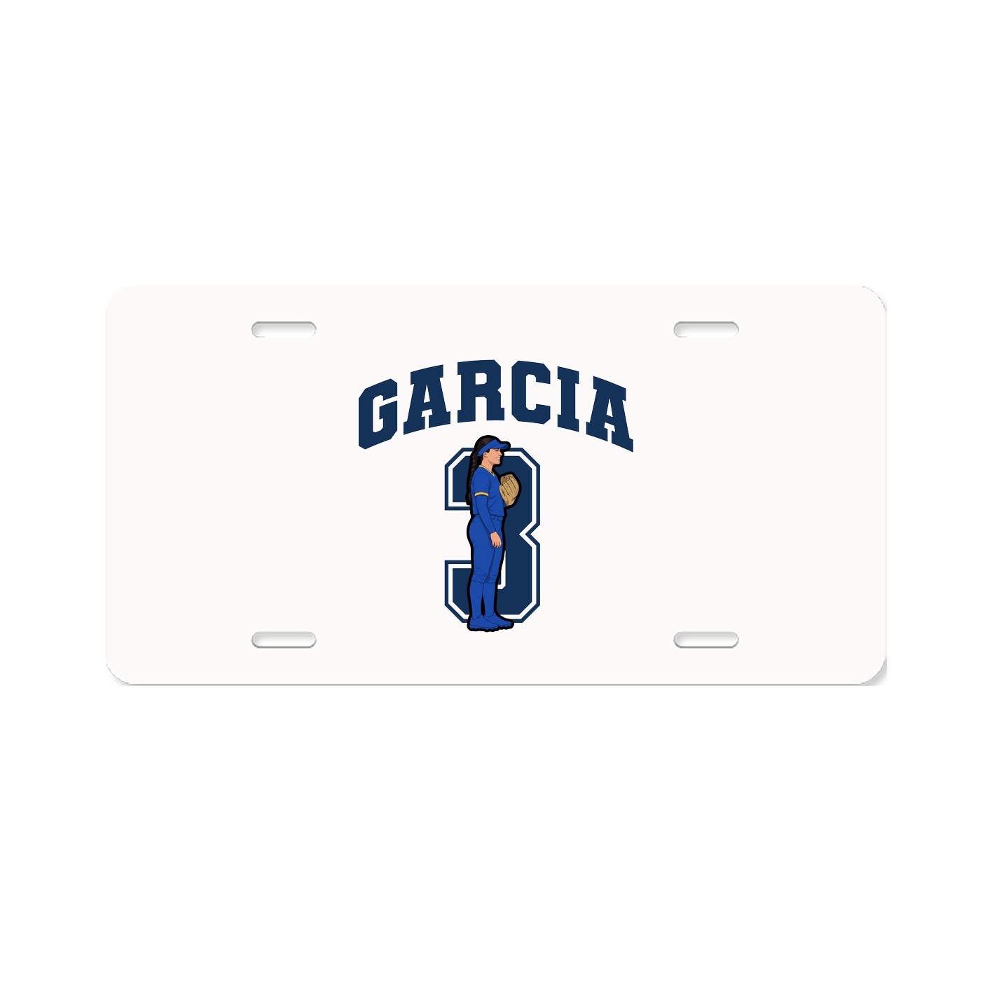 License Plate — Number in Classic