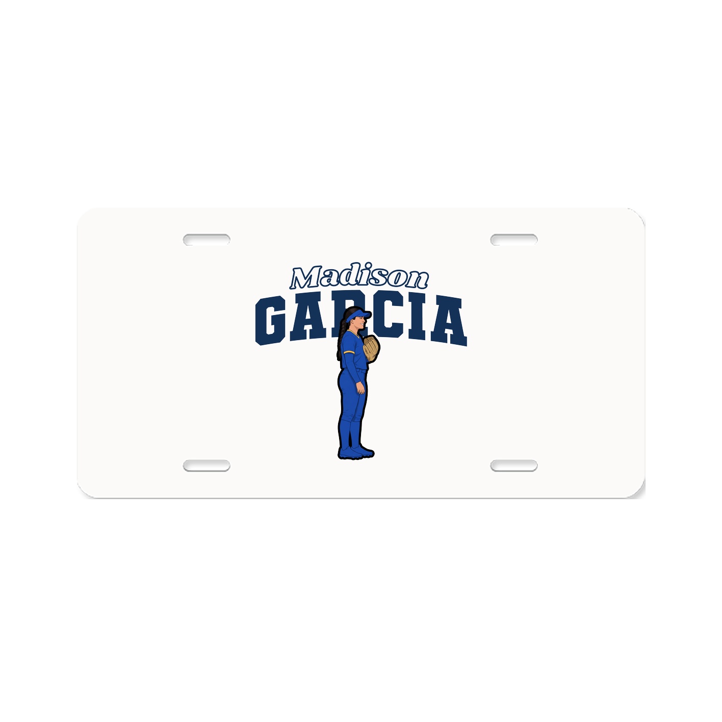 License Plate — Name Arch in Classic