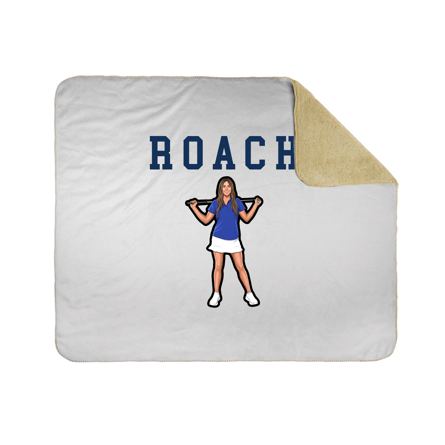 Throw Blanket — Shirsey in White