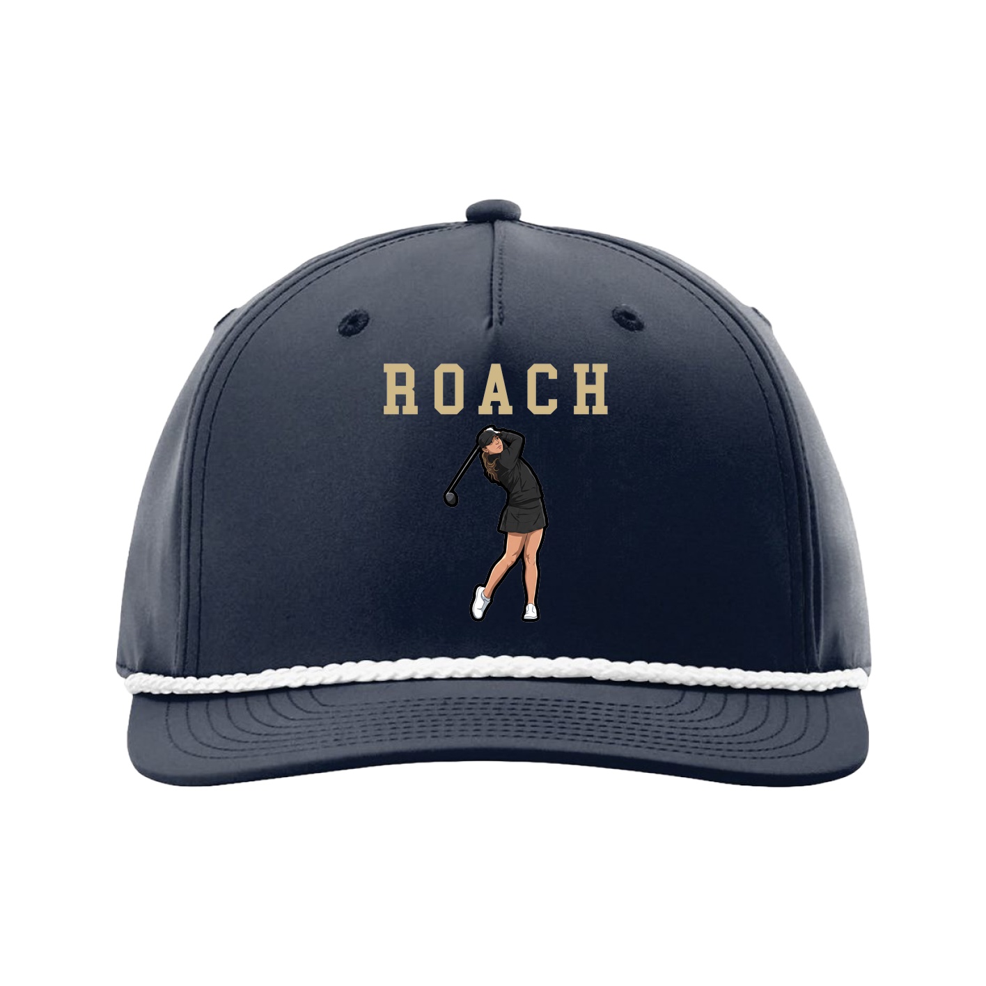Five-Panel Classic Rope Cap — Shirsey in Navy