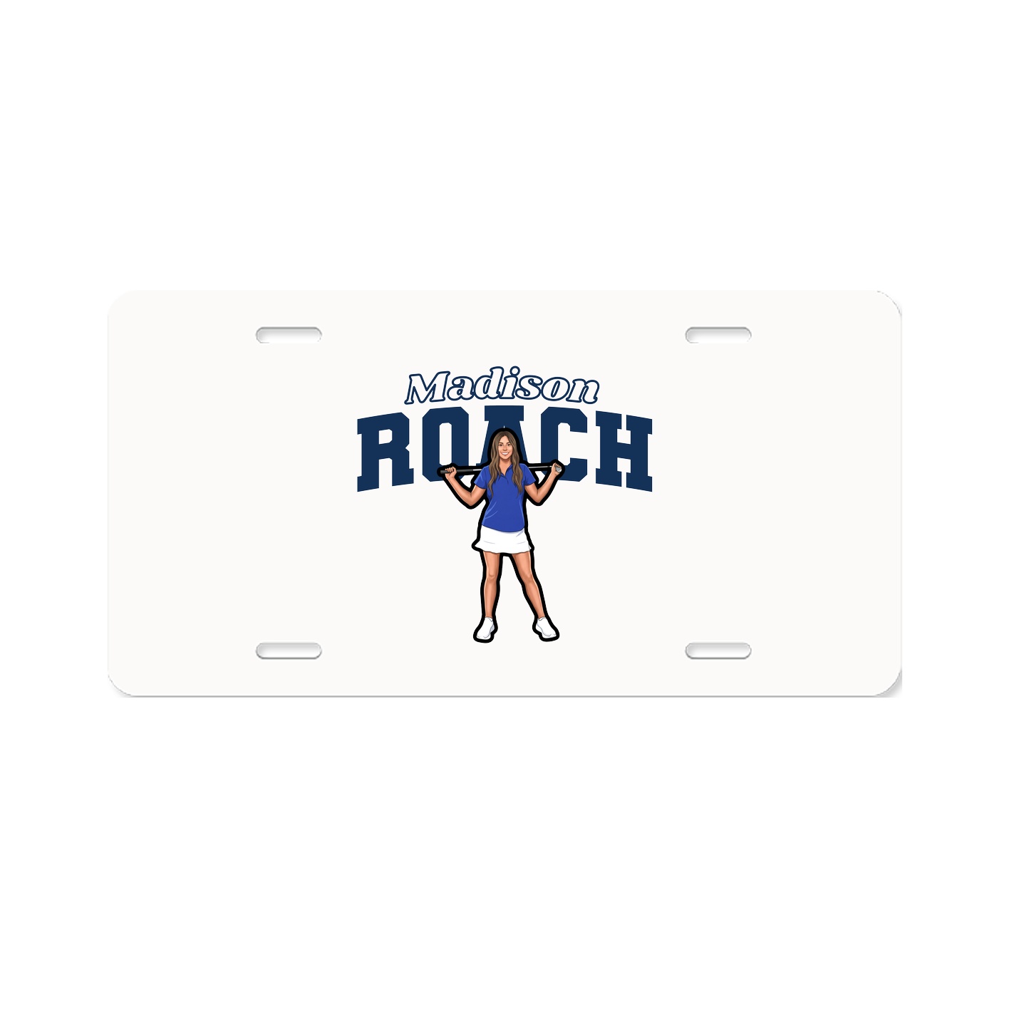 License Plate — Name Arch in Classic