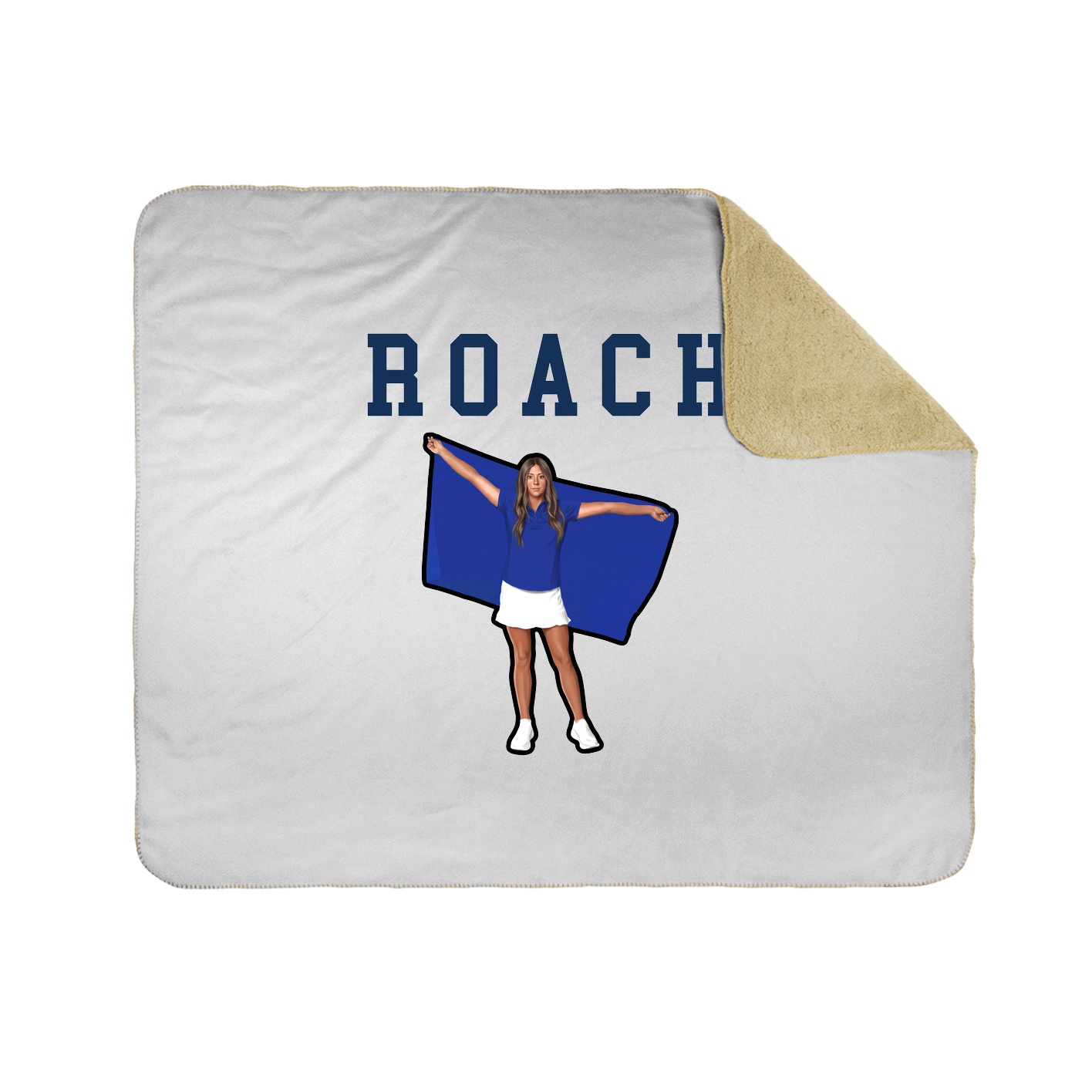 Throw Blanket — Shirsey in White